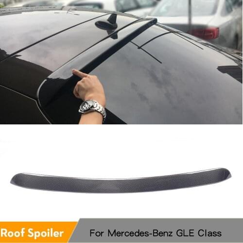 Carbon Fiber Rear Roof Wing Trunk Spoiler Lip for Mercedes Benz C292 GLE-Class GLE43 GLE63 AMG Sport 2015 - 2017