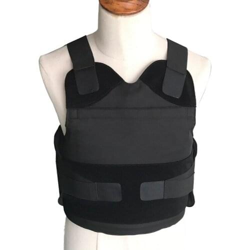 High quality black conceal soft protection bulletproof vest body armor