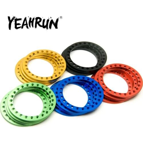 4 Pcs/Set Metal Alloy Replacement Wheel Beadlock Rings for 1/10 RC Crawler Car 2.2inch Wheel Rims