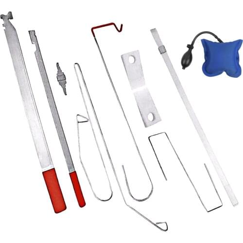 1SET paintless dent repair UNIVERSAL CAR DOOR KEY LOST LOCK OUT EMERGENCY OPEN UNLOCK TOOL KIT+AIR PUMP TOOLS