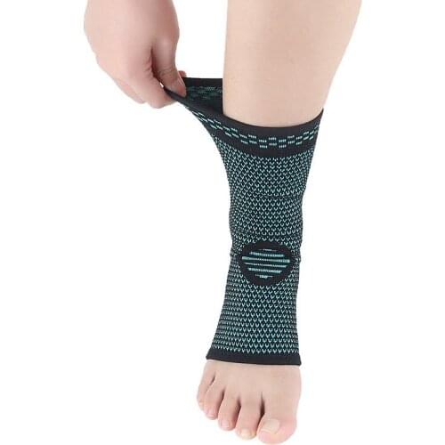 1PCS Ankle Foot Elastic Compression Wrap Sleeve Bandage Brace Support Protection Sports Relief Pain Foot Sport Accessories
