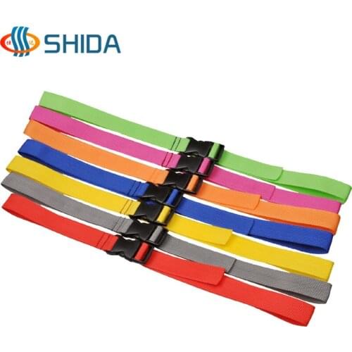 10pcs/lot 2.5*110cm PP Travel Camping Luggage Strap Luggage Belt, Tent Bind Band with Adjustable Buckle