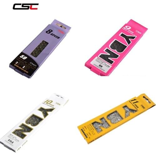 Bike Chain 8S 9S 10S 11S Gold or Silver for MTB/Road Bike fo Shimano/SRAM 8 9 10 11 Speed 116L /Bicycle Chain