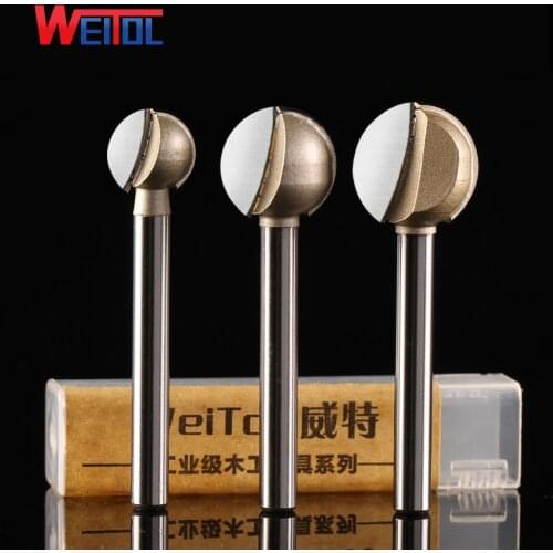 Weitol 6mm wood sloting bit,CNC wood mochine Solid Carbide Milling Cutter,profession round carving bit,MDF,PVC,acrylic,wood tool