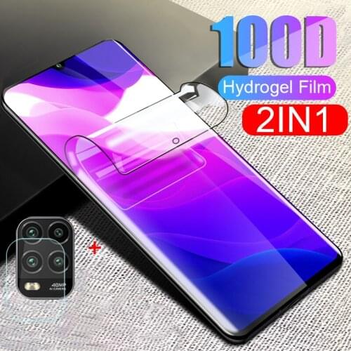 2-in-1 hydrogel film for xiaomi Mi 10 lite camera lens screen protector for xiaomi 10lite xiomi Mi 10 lit light protective film