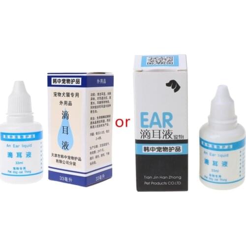 Pet Ear Drops Dog Ear Inflammation Anti-dog Ear Mite Medicine Wash Ear Water D7YB