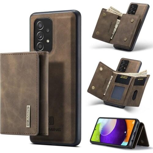 Case For Samsung Galaxy A52 4G 5G Leather Flip Luxury Magnetic Leather Wallet Phone Case For Credit Card Slot Stand Full Cover