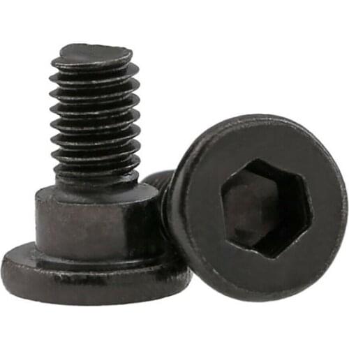 M2.5 M3 Black Hex Socket Shoulder Screw Hexagon Small Plug Model Positioning Bolt Step Plate Set Screw Standard Parts Grade 12.9