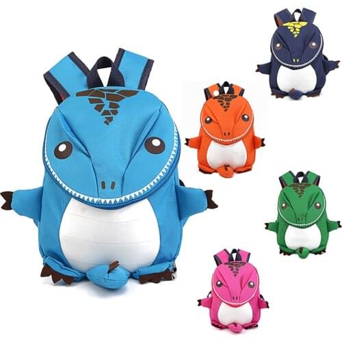 Cute Cartoon Toddler Backpack Leash Safety -lost Backpack Strap Walker Dinosaur kids Backpack