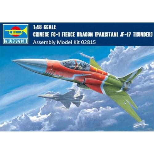 Trumpeter Model 02815 1/48 Chinese FC-1 Fierce Dragon(Pakistani JF-17 Thunder) Fighter model kit