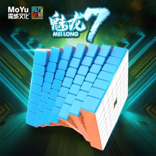 Moyu 7x7 Cube Meilong 7x7x7 Magic Cube 7Layers Speed Cube Professional Speed Puzzle Cubo Toys For Children Kids Gift Toy