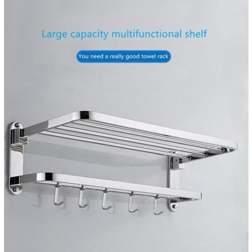 Stainless Steel Bathroom Hardware Set Mirror Chrome Polished Towel Rack Toilet Paper Holder Towel Bar Hook Bathroom Accessories