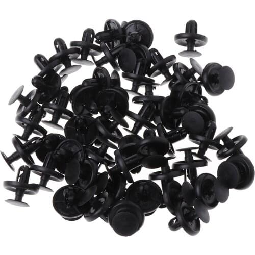 2019 New 50 Pcs Black Car Door Fender Trunk Fastener Panel Clips Rivet For Toyota Camry Reiz Rav4