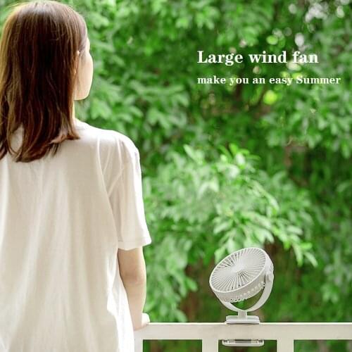 2020 creative new mini USB clip fan dormitory baby carriage desktop home desktop small fan 360 Degree Rotation