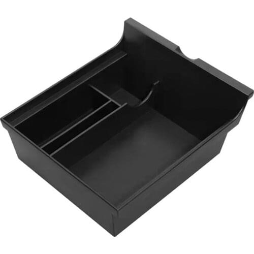 New For Tesla Model 3 Y 2021 Car Central Armrest Storage Box Organizer Center Console Flocking/ABS Organizer Containers Holder