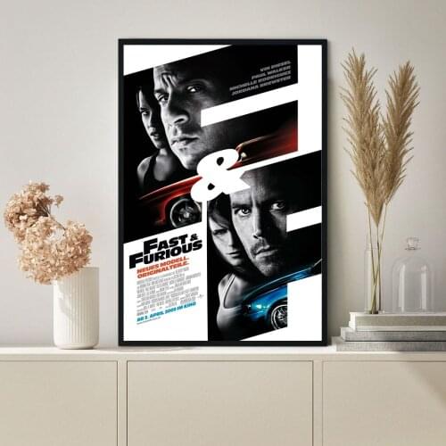 Fast And Furious 4 Movie Poster Canvas Print Wall Painting Home Decoration ( No Frame )