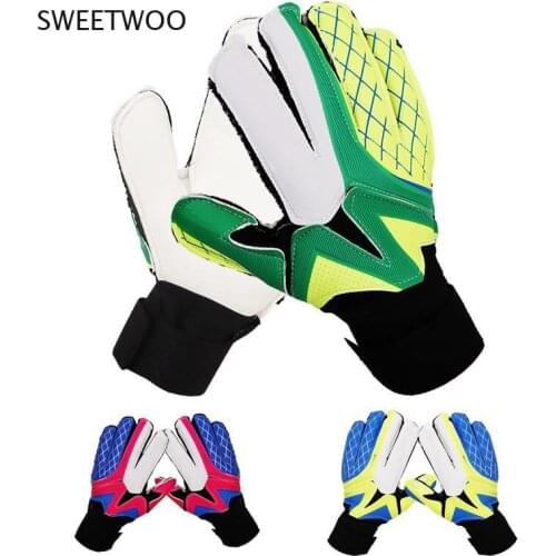 Professional Soccer Goalie Gloves Full Finger Hand Protection Children Football Goalkeeper Glvoes
