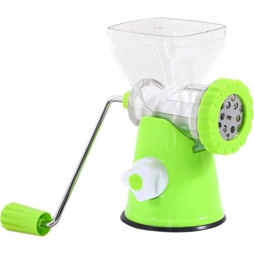 Hand-Crank Meat Grinder Household Manual Sausage Stuffer Cooking Machine Minced Pepper Garlic Minced Removable Washable