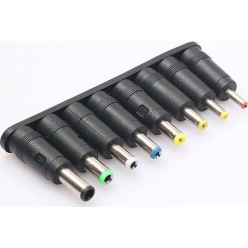 ABSF Universal 1 set = 8pcs / set 5pin Jack Plugs DC for Laptop AC Power Adapter Tips Connectors for Computer Notebook
