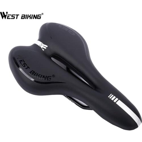 WEST BIKING Bicycle Saddle Full Silica Gel High Quality Road Mountain Bike Cycling Saddle Seat Outdoor Sport Bike Saddle