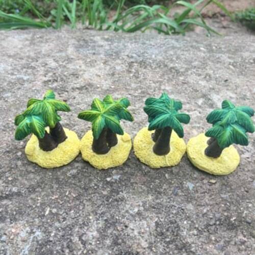 ZOCDOU 1 Piece Coco Nucifera Coconut Tree Plant Indonesia Malaysia Model Statue Figurine Crafts Figure Ornament Miniatures
