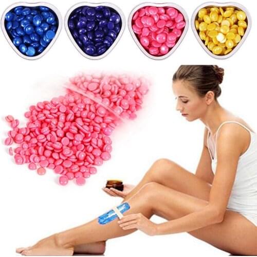100g Depilatory Wax Pellet solid Hard Wax Beans For Men Women fast Hair Removal No Strip Wax Beads Paperless Pearly-lustre TSLM1