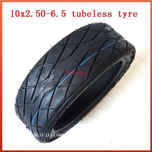 10X2.50-6.5 thickening tubeless tyre for Electric scooter Balancing Hoverboard 10*2.50-6.5 Vacuum wheel tire