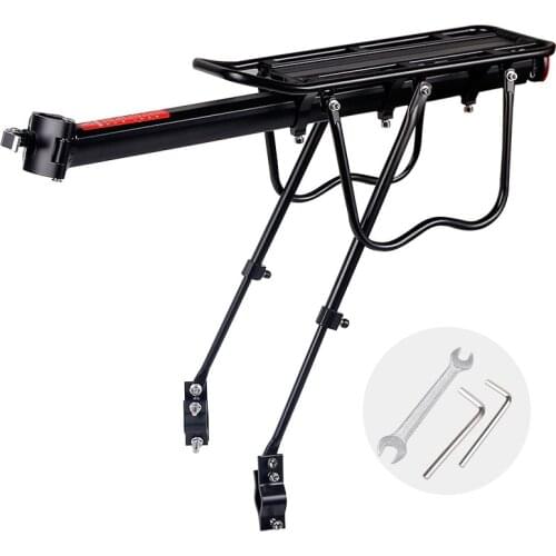 20-29 inch Bicycle Carrier Bike Luggage Cargo Rear Rack Aluminum Alloy Shelf Saddle Bags Holder Stand Support With Mount Tools