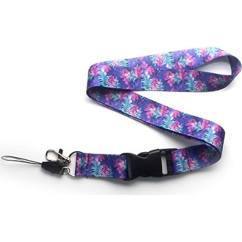 CA172 Cartoon Purple Jungle Lanyards For keychain ID Card Pass Mobile Phone USB Badge Holder Hang Rope Lariat Lanyard