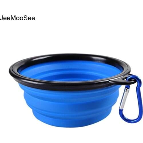 Travel Collapsible Silicone Pets Bowl Food Water Feeding BPA Free Foldable Cup Dish For Dogs Cat Hunde Napf