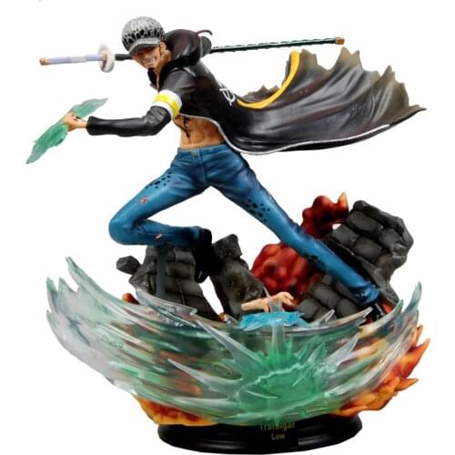 31cm Hot Sale GK Anime Figure One Piece Figure Trafalgar Law Figurine Pvc Action Model Collection Cool Stunt Figure Boy Gift Toy