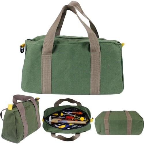 Canvas Portable Tool Storage Bag Wrench Screwdriver Organizer Pouch Toolkit