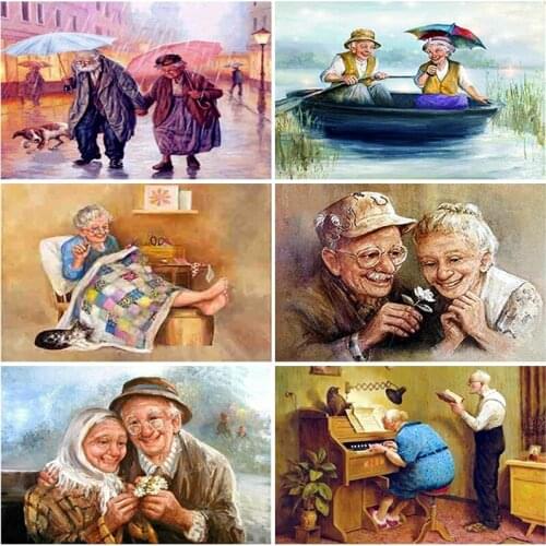 5D DIY Diamond Painting Couple Full Square Round Resin Rhinestone Portrait Diamond Embroidery Cross Stitch Mosaic Home Decor