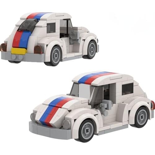 MOC Speed Racing High-tech Super Car Blue Transporter Building Block Model Kids Toys Boys DIY Brick Parts Gift