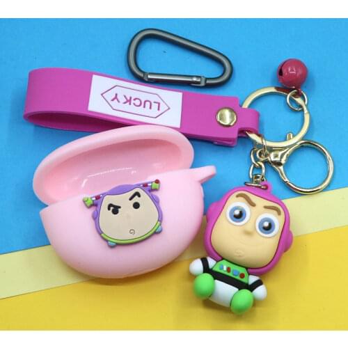 Cartoon Silicone Earphone Case With Keyring For Beats-Studio Buds Earphone Anti-shock Case Headphone Accessory