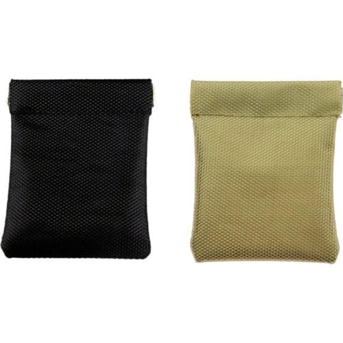 Nylon Coin Purse Earbuds Earphone Holder Pouch for Women Men Small Wallet Change Pouch Organizer