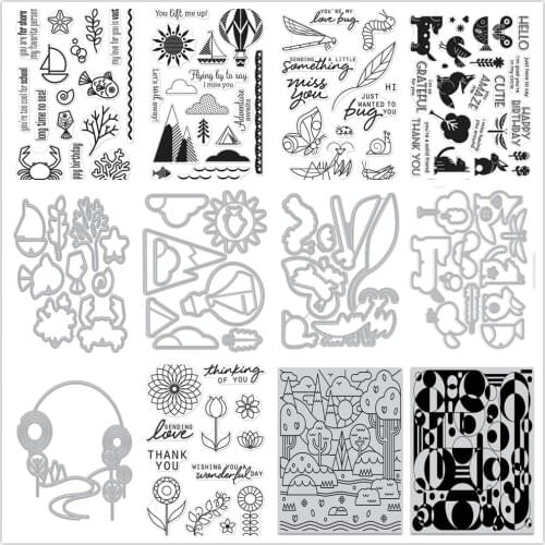 2021 new animal clear stamp metal cutting die /Seal for DIY scrapbooking/photo album Decorative clear stamp sheets A515