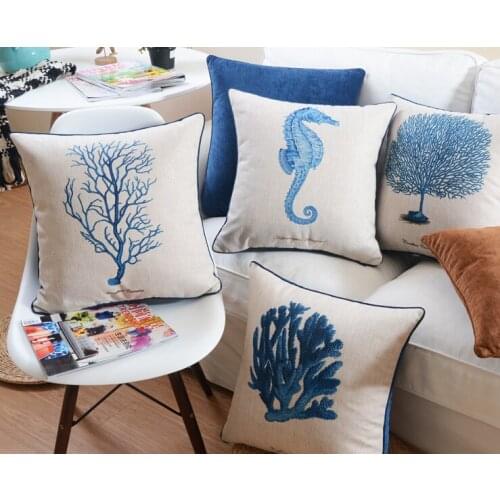 New product Decorative Cushion Covers American marine style Cushions Home Decor beautiful benthos Sofa Cover free shipping