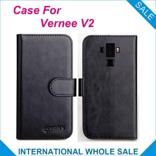 Original! Vernee V2 Case ,6 Colors High Quality Leather Exclusive Case For Vernee V2 Cover Phone Bag Tracking