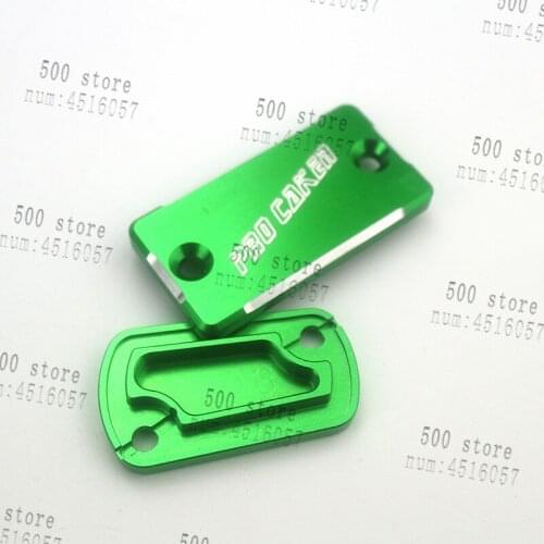 Good quality CNC Front & Rear Oil Fluid Brake Reservoir Cap Cover Fit KAWASAKI Motorcycle MX Dirt Bike