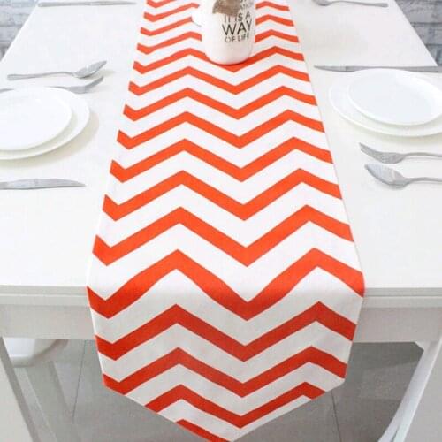 Nordic Simple Modern Geometry Stripe Table Flag Home Table Decor Placemat Tea Western Mats Coffee Table Runner