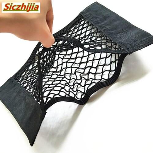 Car trunk storage bag seat elastic mesh net storage bag with screws for BMW 1 2 3 4 5 6 7 Series X1 X3 X4 X5 X6 325 328 F30 F35