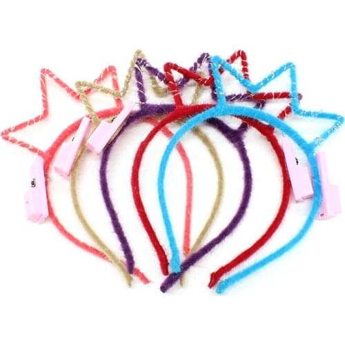 Led flashing colorful Explosive Luminescent Ear Hair Hoop Girl Net Red Luminescent Little Crown Hoop Fluorescent Headwear Stall