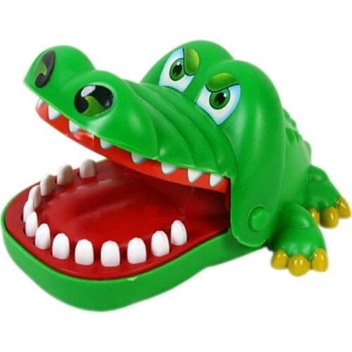 Creative Crocodile Mouth Dentist Bite Finger Game Classic Biting Hand Games Practical Jokes Toy For Kids Children Gift