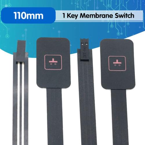 110MM Single One 1 Key Membrane Switch Keypad Keyboard Control Panel Ultra Slim