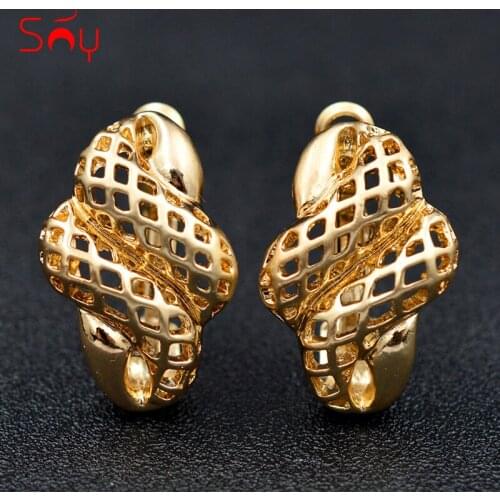 Sunny Jewelry Fashion Jewelry 2020 Clip Earrings For Women Exquisite Jewelry Alloy Animal Snake Twisted Hollow Out For Party