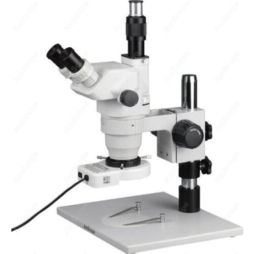 Zoom Microscope--AmScope Supplies 6.7X-45X Zoom Microscope with 80-LED Ring Light