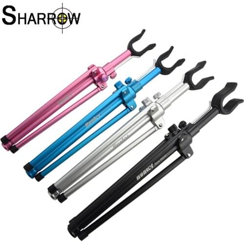 1pc Archery Bow Stand Recurve Bows Holder Assemble Hanger Aluminum Alloy Rack Holding for Traditional Recurve Bow and Longbow