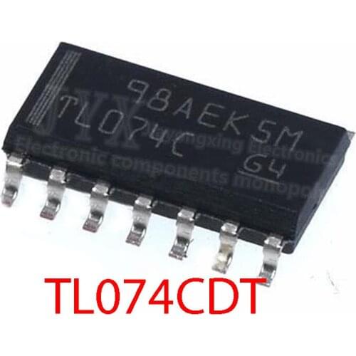 10PCS/LOT TL074CDT TL074 SOP14 SOP-14 TL074C SMD 074C New original In Stock
