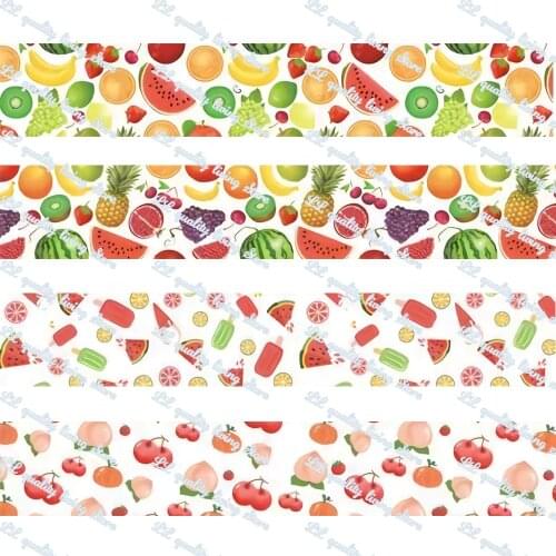 Free Shipping Printed Grosgrain Ribbon 16-75mm Ribbon Suitable ​for Party Wedding Packaging Diy Traction Rope 50 Yards